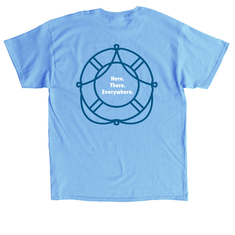 NOD <3 CHOP!, a Carolina Blue Classic Unisex Tee (back-view)