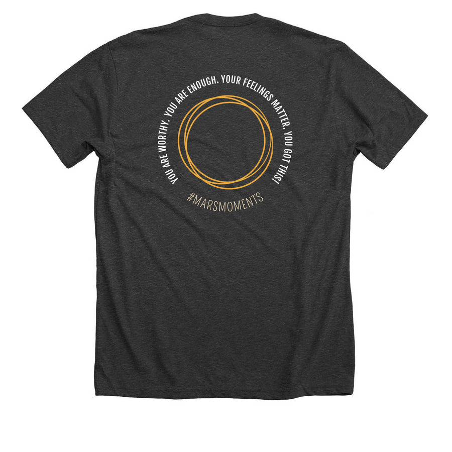 You Got This!, a Dark Grey Heather Premium Unisex Tee (back-view)