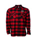 "Udenberg Garage" Flannel&nbsp;, a Red/ Black Unisex Flannel Shirt