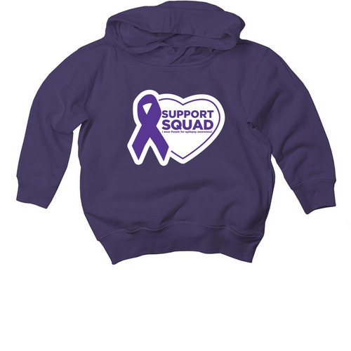 Epilepsy Awareness&nbsp;Support Squad (toddler), a Purple Toddler Pullover Hoodie