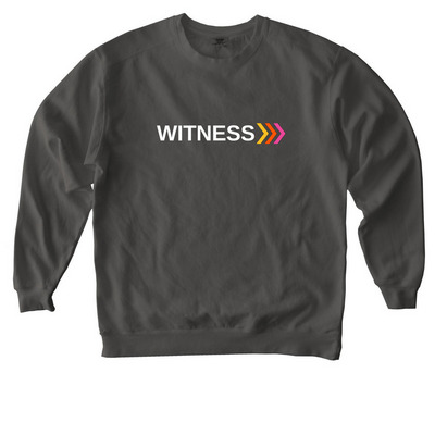 WITNESS >>>, a Pepper Comfort Colors Crewneck Sweatshirt