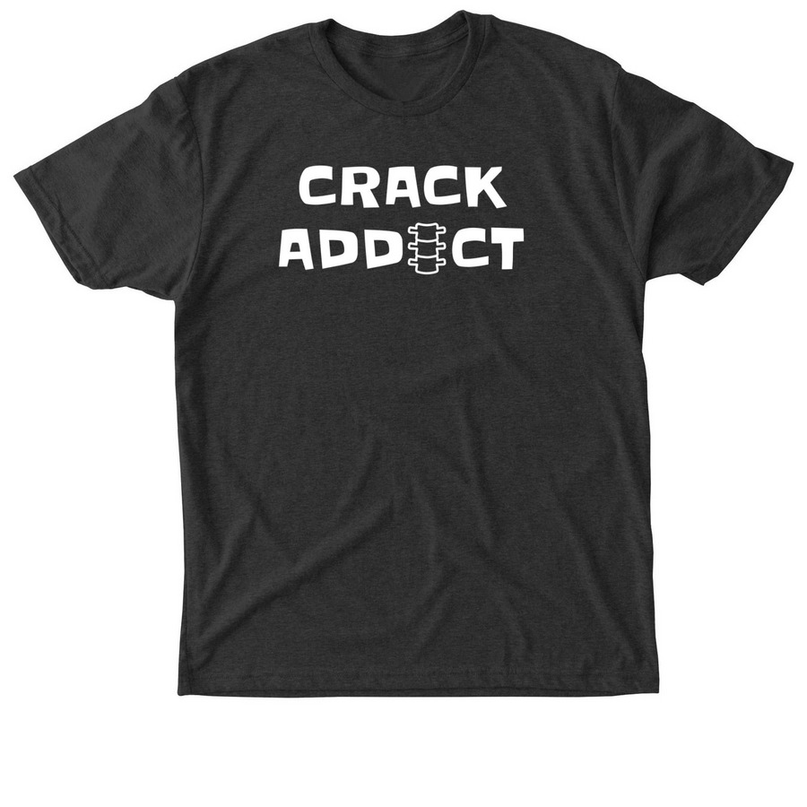 Crack addict, a Vintage Black Triblend Unisex Tee