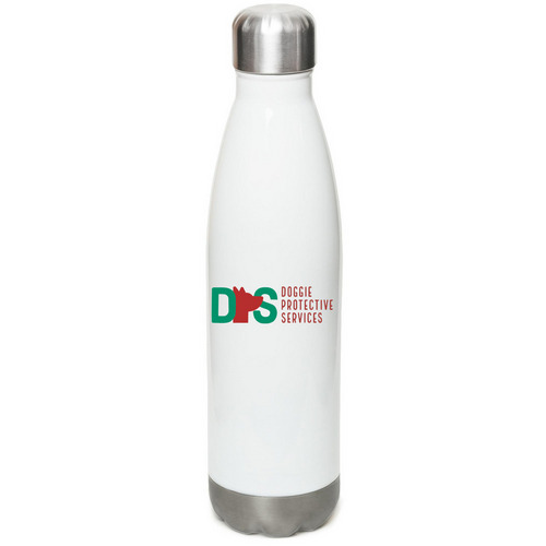 DPS Water Bottle, a White Stainless Steel Water Bottle