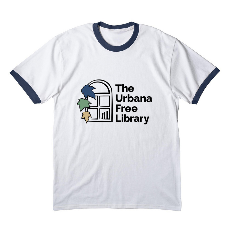 TUFL Logo - Black, a White/ Navy Cotton Ringer Tee