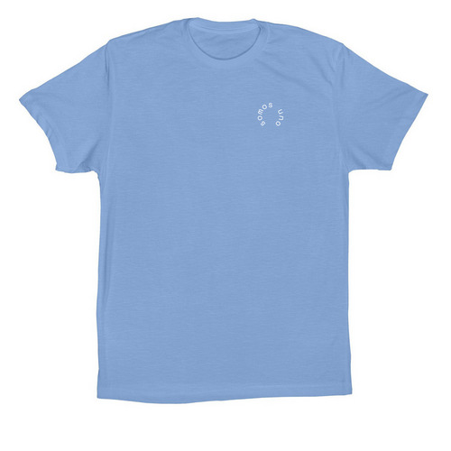 Through The Shadows I Rise, a Carolina Blue Premium Cotton Tee