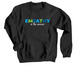 Empathy is the Answer Design: Multicolored, a Black Crewneck Sweatshirt