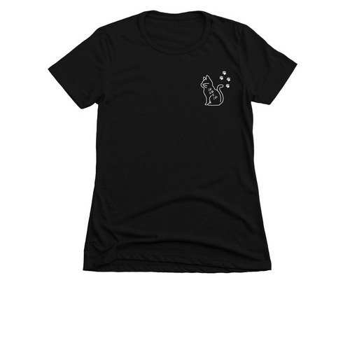 Team18Cats17, a Black Women's Slim Fit Tee