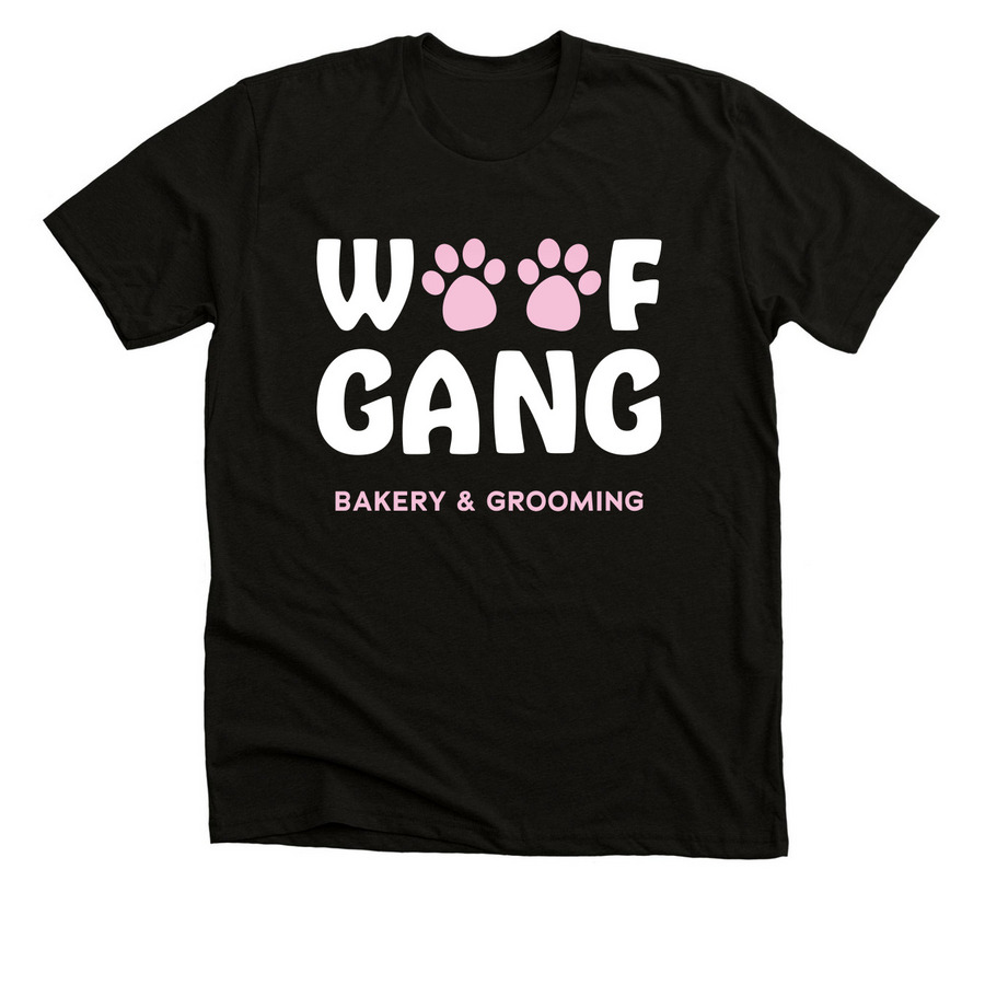 Woof Gang T-Shirt 2, a Solid Black Blend Premium Unisex Tee