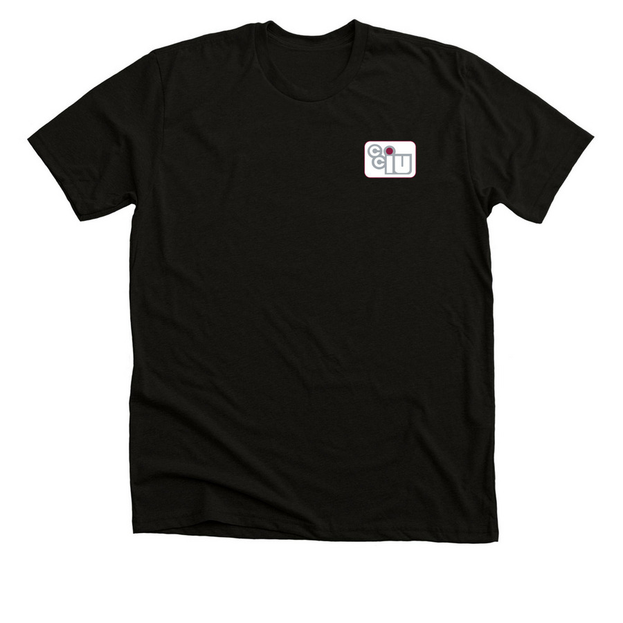 CCIU, a Black Heather Premium Unisex Tee