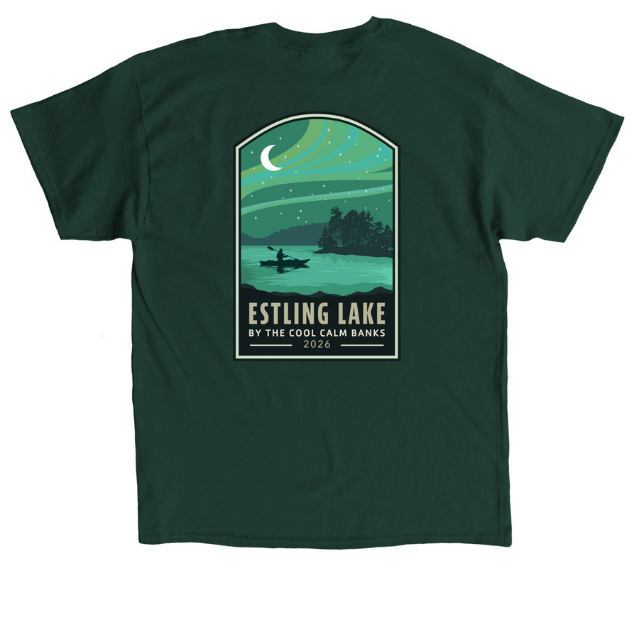 Semiquincentennial Tee (Adult Unisex), a Forest Green Classic Unisex Tee (back-view)