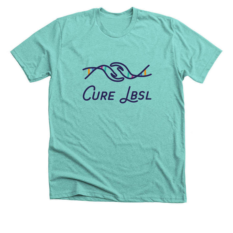 Cure LBSL, a Heather Sea Green Premium Unisex Tee