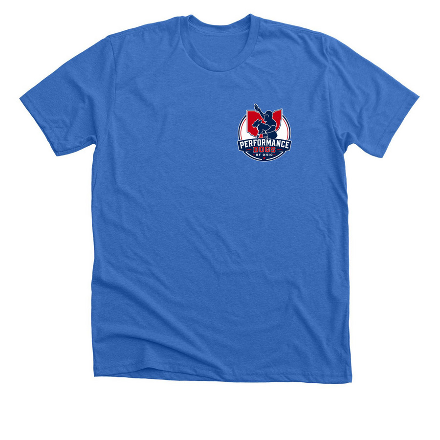 PDO - Awareness 2025, a Heather True Royal Premium Unisex Tee
