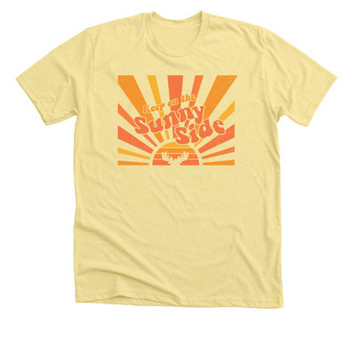 Keep on the Sunny Side, a Heather Yellow Gold Premium Unisex Tee