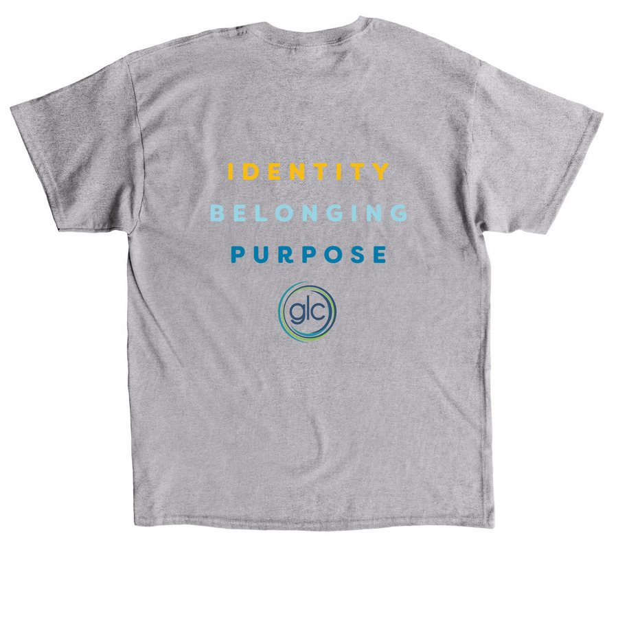 Flourish T-Shirts, a Sport Grey Classic Unisex Tee (back-view)