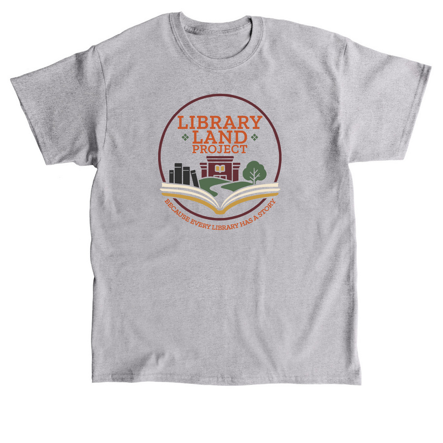 Library Land Logo- Unisex tee, a Sport Grey Classic Unisex Tee