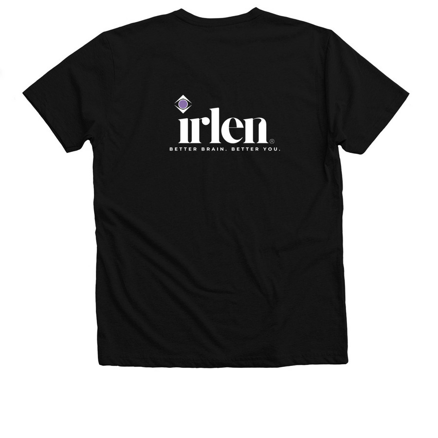 Irlen Syndrome Foundation, a Solid Black Blend Premium V-Neck Tee (back-view)