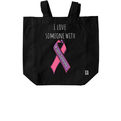 Aicardi Ribbon Tote Bag, a Black Recycled Cotton Tote Bag
