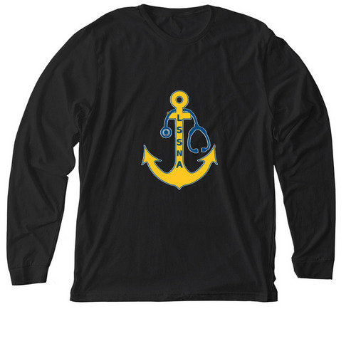 Long Sleeve LSSNA Logo, a Solid Black Blend Premium Long Sleeve Tee