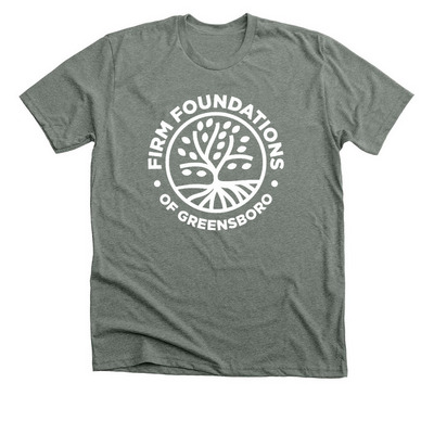 Firm Foundations, Bright Futures!, a Deep Heather Premium Unisex Tee