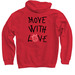 Styles by Lauren McCoy, a Red Pullover Hoodie (back-view)