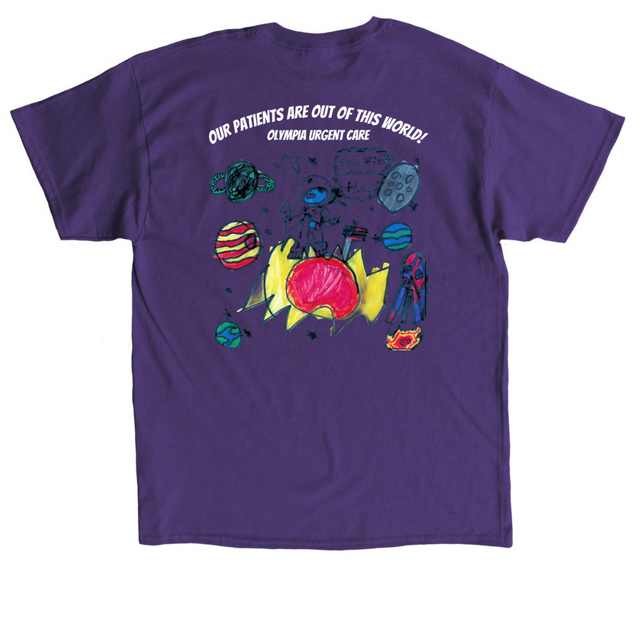 Mary Bridge Oly UC Coloring Contest - Sun&nbsp;, a Purple Classic Unisex Tee (back-view)