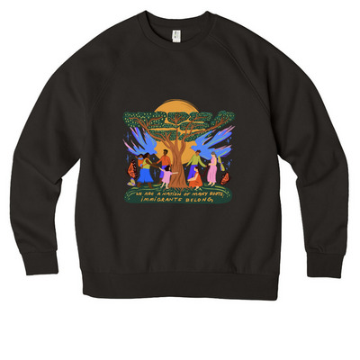 Apparel, a Deep Black Allmade Organic CVC Crewneck Sweatshirt