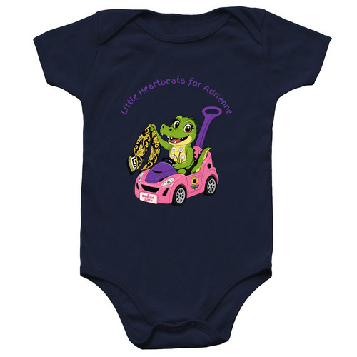 #TEAMADRIENNE BABY, a Navy Infant Onesie