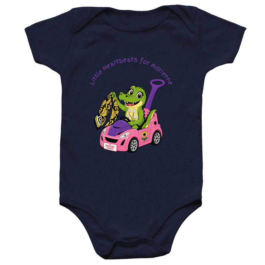 #TEAMADRIENNE BABY, a Navy Infant Onesie