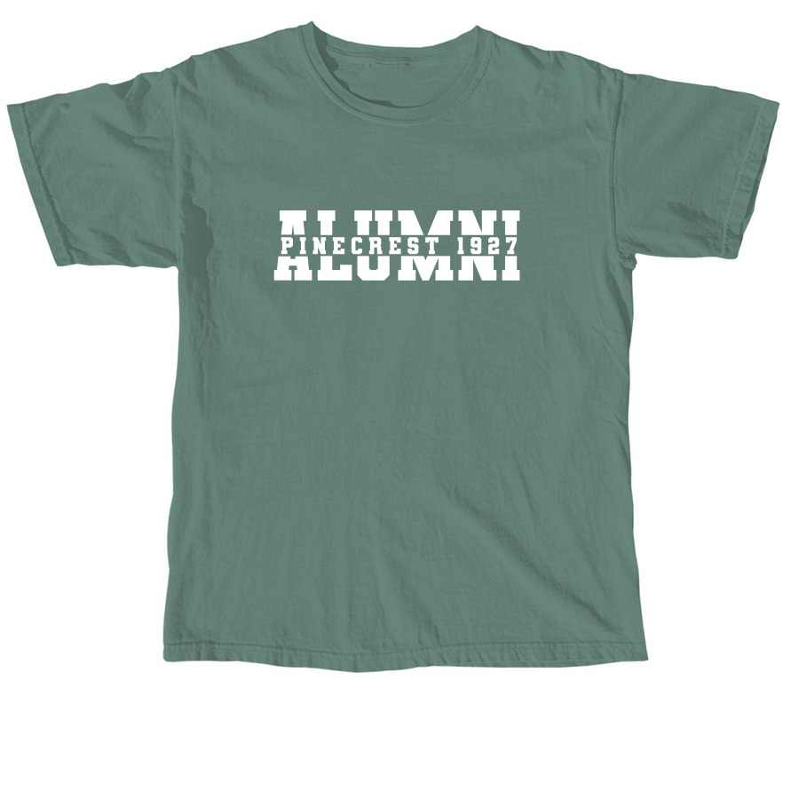 Pinecrest Alumni 1927, a Light Green Comfort Colors Unisex Tee