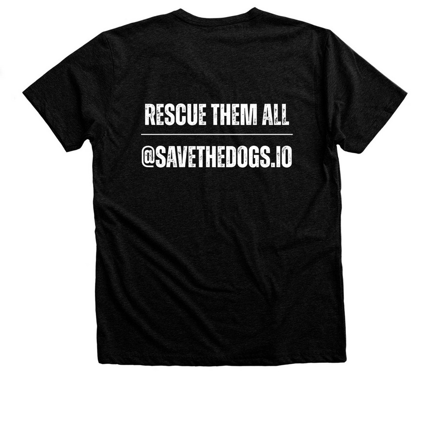 Tear Gassed Dark Shirts, a Black Heather Premium Unisex Tee (back-view)