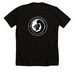 Black Knights Large Logo T-Shirt, a Solid Black Blend Premium Unisex Tee (back-view)