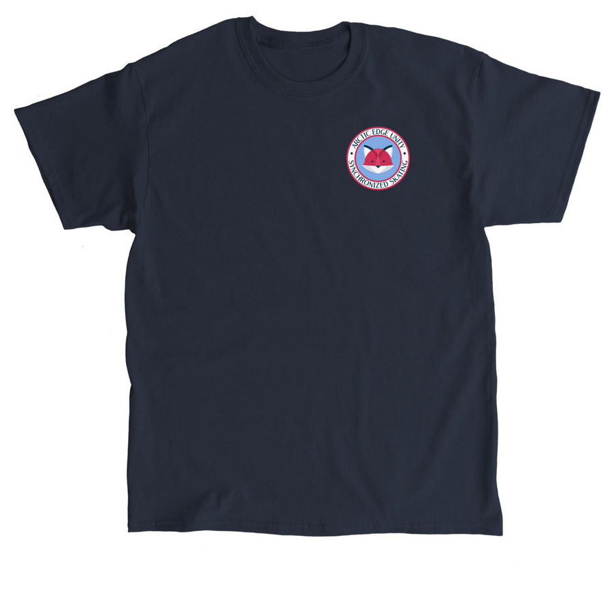 AEU Unisex Chest Logo Tee, a Navy Classic Unisex Tee
