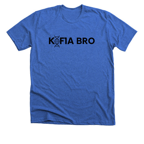 KIF1A BRO, a Heather True Royal Premium Unisex Tee