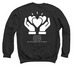 B-inspired, a Black Crewneck Sweatshirt (back-view)
