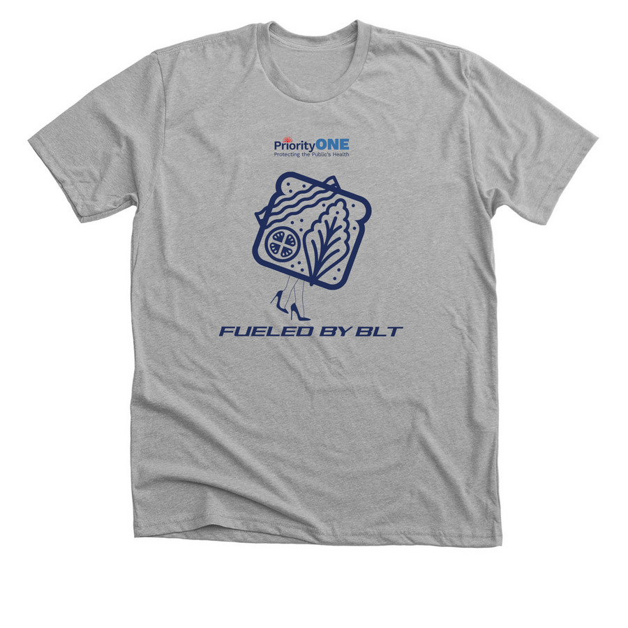 Fueled by BLT, a Athletic Heather Premium Unisex Tee