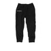 I Love Tortoises - Fleece Sweatpants, a Black Midweight Fleece Joggers (back-view)