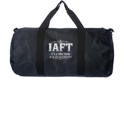 IAFT DUFFLE, a Black Camo Day Tripper Duffel Bag