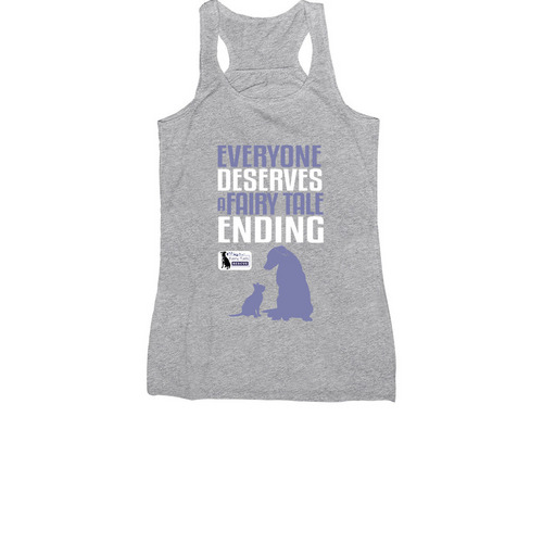 Fairy Tails Rescue T Shirt Fundraiser&nbsp;, a Athletic Heather Women's Racerback