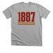 "1887, a Athletic Heather Premium Unisex Tee