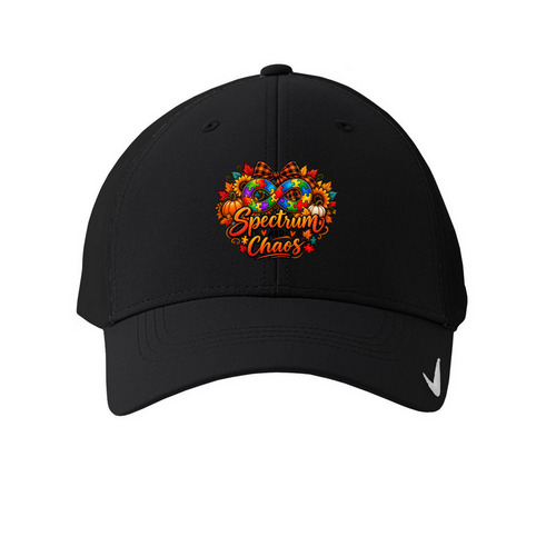 Spectrum and Chaos, a Black Printed Nike Dri-FIT Legacy Performance Cap