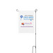 April is Child Abuse Prevention Month&nbsp;, a White 12" x 18" Yard Flag with Stake