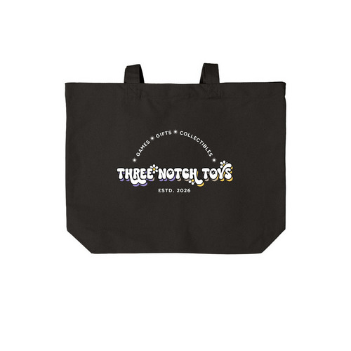 TNT Tote (2), a Deep Black Cotton Canvas Tote Bag