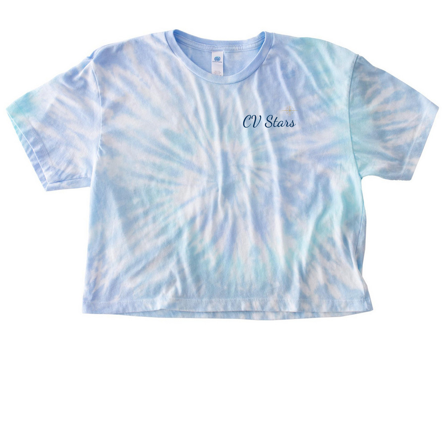 Champlain Valley Stars Art, a Lagoon Women's Tie Dye Cropped Tee