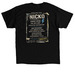 NICKOFEST 2026, a Black Classic Unisex Tee (back-view)