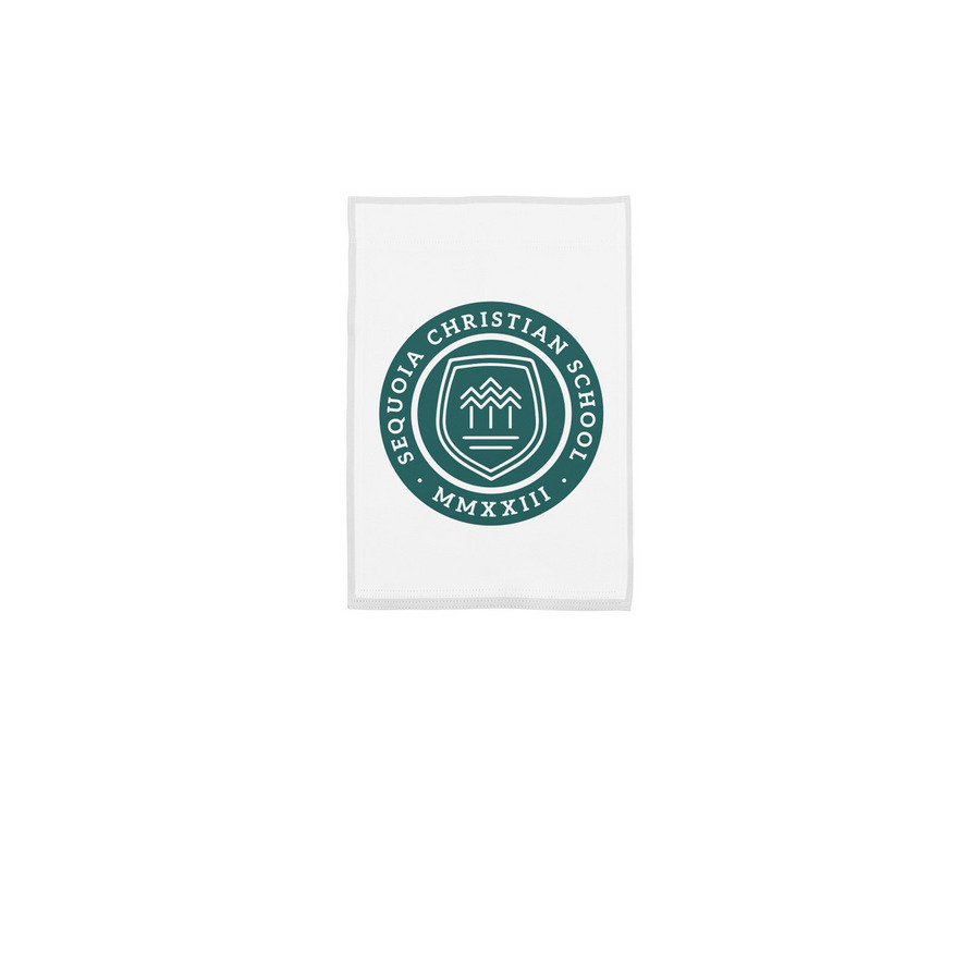 SCS Flag, a White 12" x 18" Yard Flag