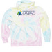 Happiness Is Camping Sweatshirts, a Sunset Swirl Tie Dye Pullover Hoodie