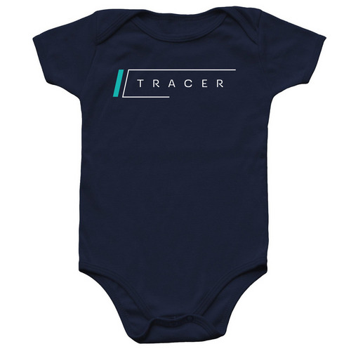 Tracer - Baby, a Navy Infant Onesie
