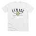 Explore t-shirt, a Solid White Blend Premium Unisex Tee