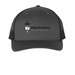 HSLC Classic Trucker Hat, a Charcoal/ Black Printed Five-Panel Trucker Cap