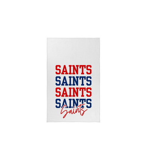 When The Saints Go Marchin' In Tea Towel, a White Tea Towel